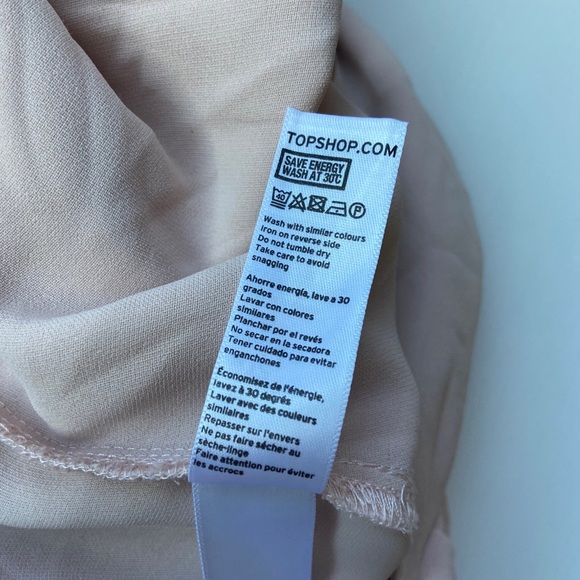 TopShop Romper Quarter Sleeve V Neck Pink size 8 - Picture 6 of 9